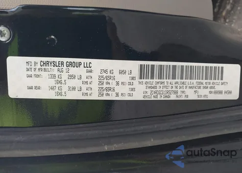 2013 Dodge Grand Caravan Sxt from USA, damaged, VIN 2C4RDGCG1DR527988